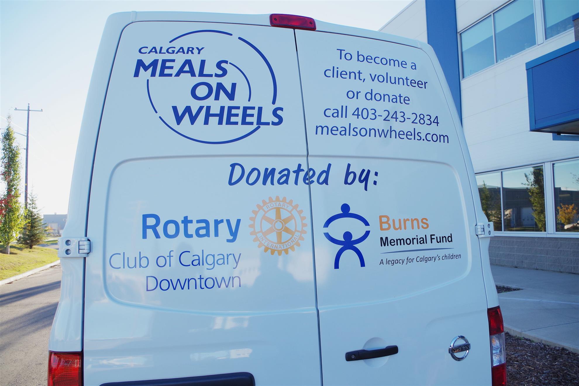 Thank you to the Major Donations Committee from Meals on Wheels The